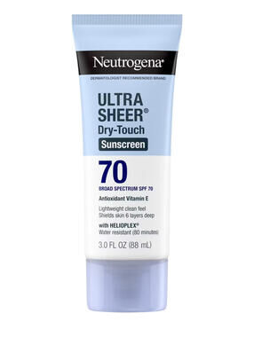Neutrogena Ultra Sheer Dry-Touch SPF70 Sunscreen Lotion 3oz, EXP:09/27
